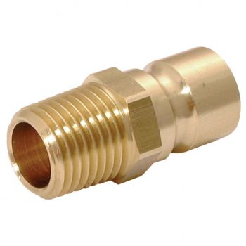 Male Thread, Brass, BSPT